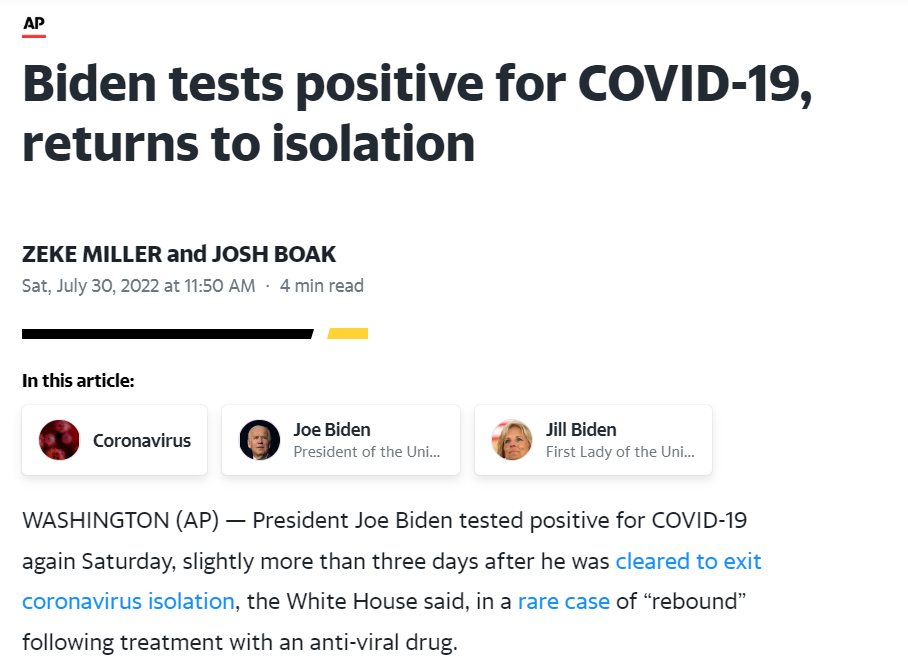 Biden (and Fauci) Getting Covid Again Is Pfizer Corruption In Plain 