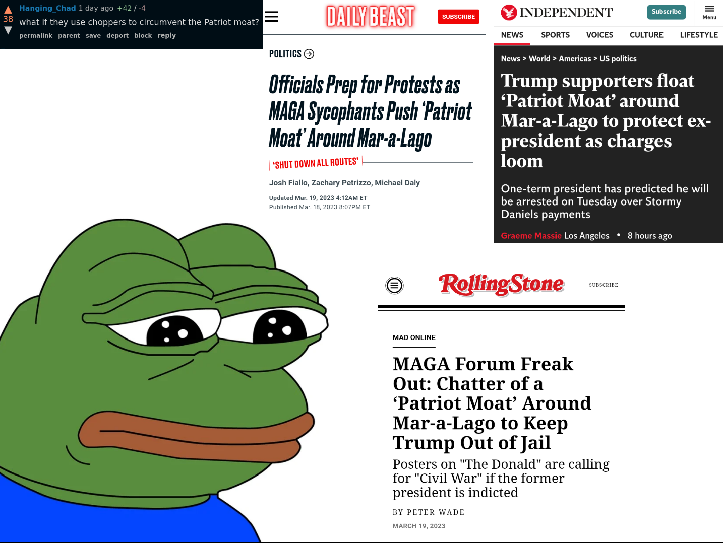 TFW none of your comments will ever trigger fake news as hard as Chad’s “Patriot Moat” – The Donald – America First