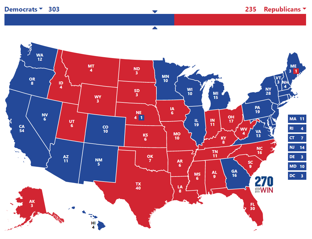 BREAKING - FINAL 2024 ELECTORAL COLLEGE MAP RELEASED WITH NEW UPDATED