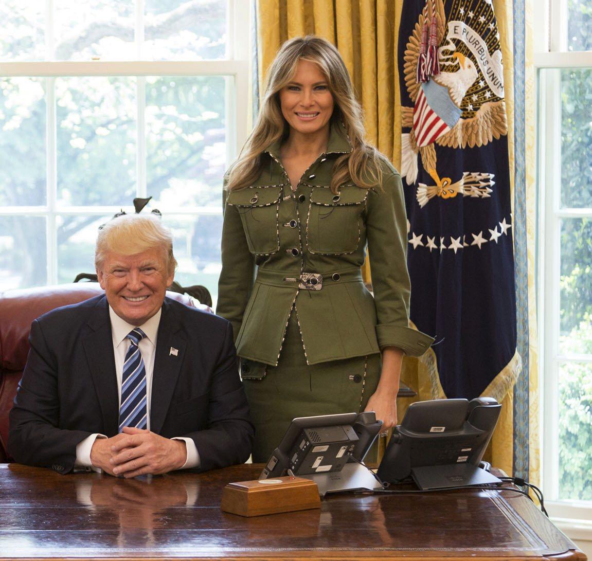 🇺🇸 President Trump and First Lady Melania on this day in 2017 🇺🇸 – The Donald – America First