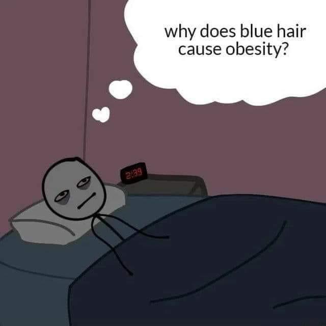 💭 Why does blue hair cause obesity?  – The Donald – America First