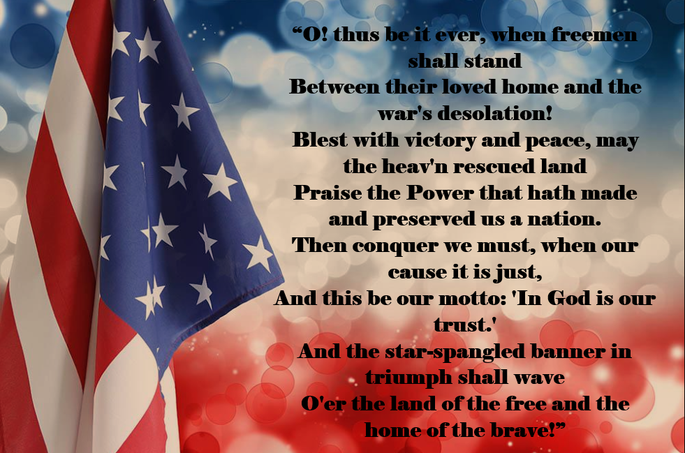 That part of the National Anthem you don't hear anymore... - The Donald ...