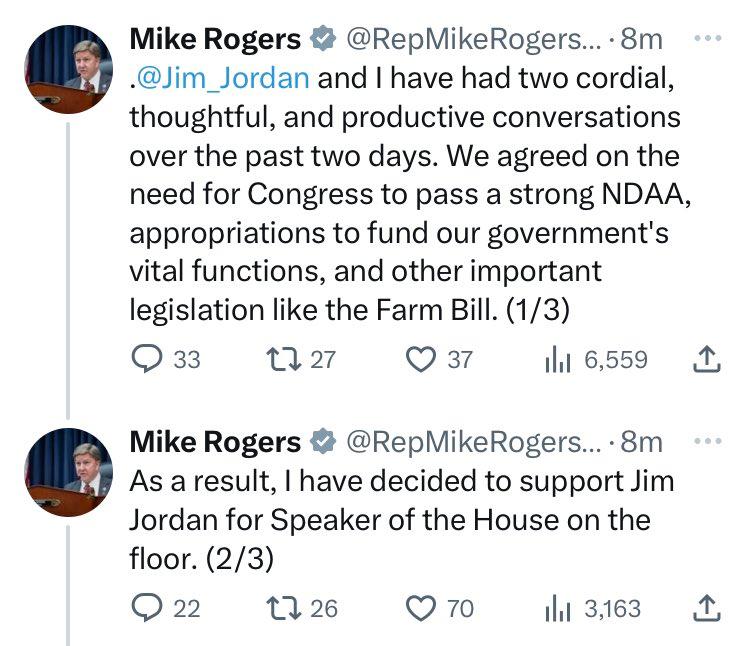 Mike 'Toupee' Rogers will now support Jim Jordan | Political Talk