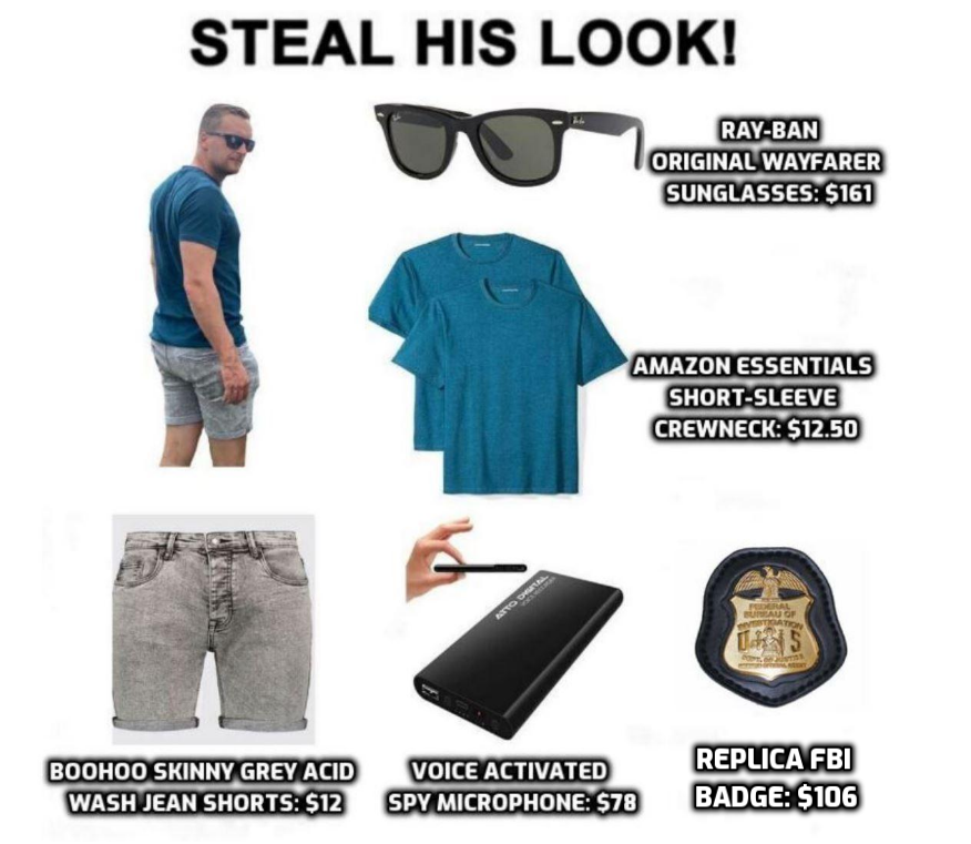 Steal his look. Take his look. Steal his look Doctor. Steal his look Griff. Steal his look face.