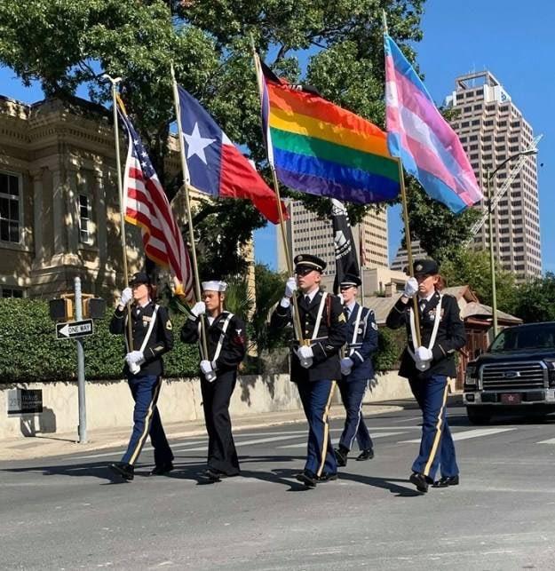 texas gay pride flag photography