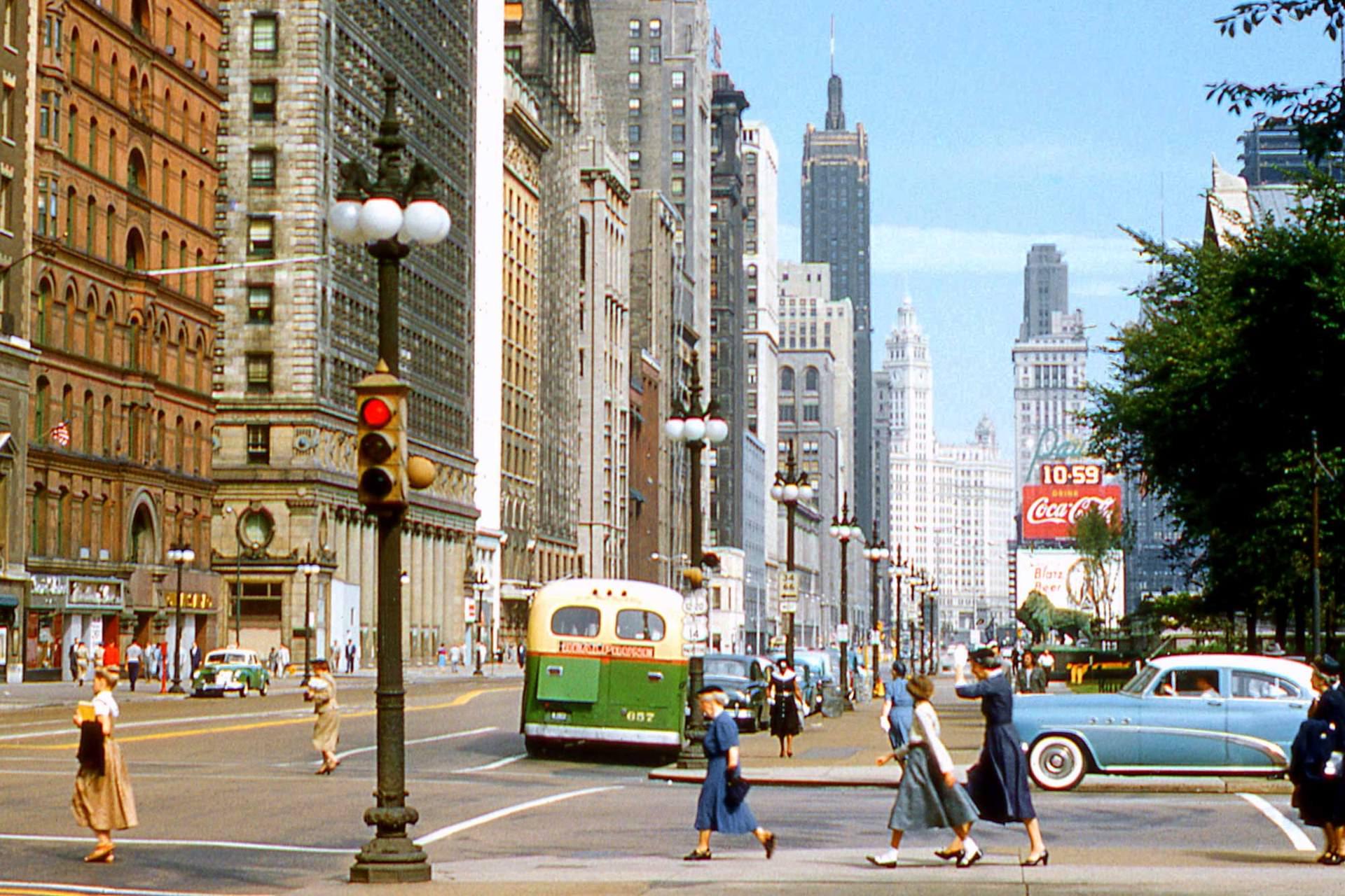 Х америке. Чикаго 60е. Америка 1950 Нью Йорк. Chicago 1950s улицы. Нью-Йорк 60-х годов.